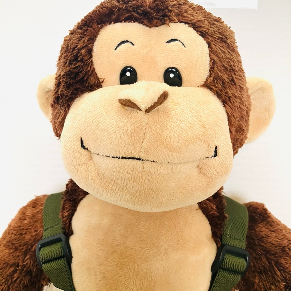 Build-A-Bear Retired Chimpanzee Plush 18in Safari Pants Has Giggle Box Works - Picture 3 of 8
